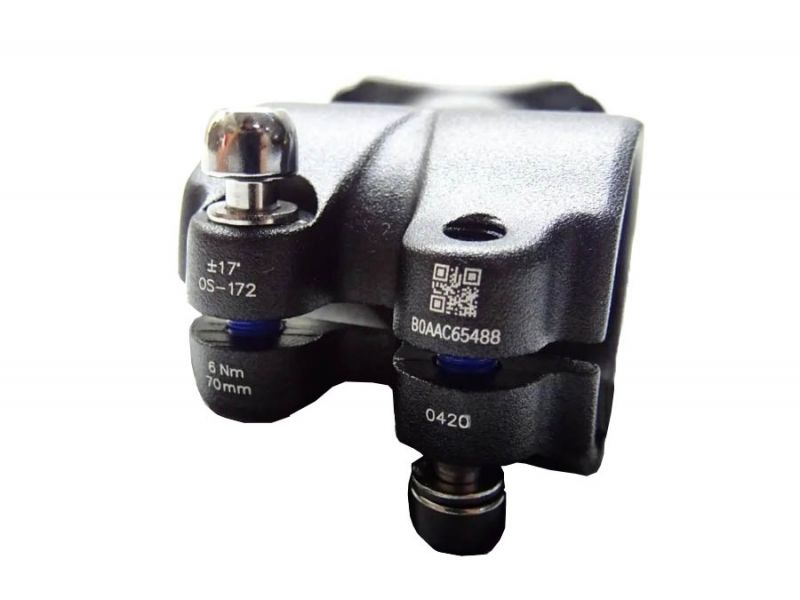 Potencia FSA V-Drive de aluminio +/-17° negra — vista trasera