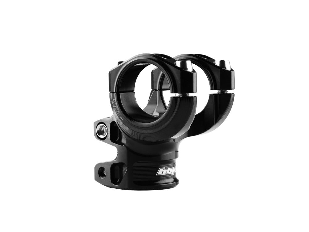 Potencia HOPE GRAVITY de 20 mm negra — vista trasera en tres cuartos