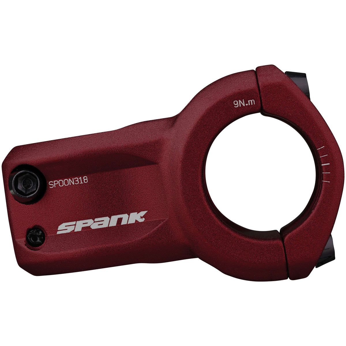 Potencia SPANK SPOON 318 roja — vista lateral