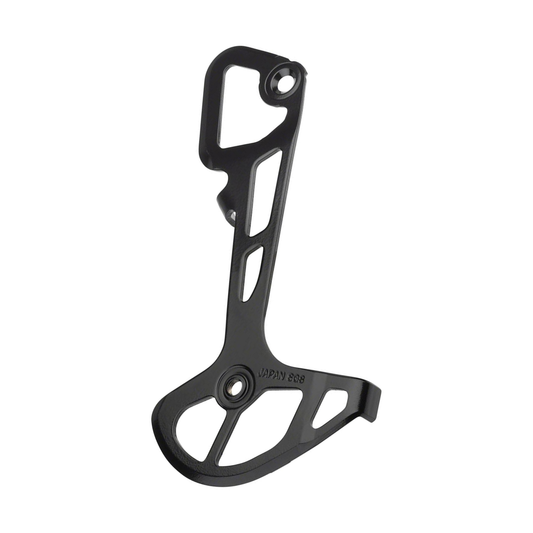 Pata interior larga de cambio trasero SHIMANO XT RD-M8100 — pieza sobre fondo blanco