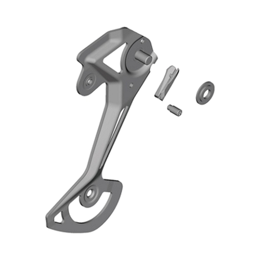 Pata exterior de cambio trasero SHIMANO RD-M8100-SGS / RX822-GS/SGS — pieza sobre fondo blanco