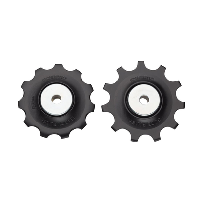 Roldanas de cambio trasero de 11 velocidades SHIMANO SLX M7000 / METREA U5000 #Y5RS98010, negras — pieza sobre fondo blanco