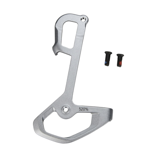 Pata interior y tornillería de cambio trasero SRAM XX1/X01 Eagle (52T) Polar — pieza sobre fondo blanco