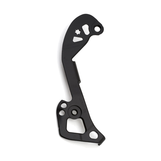 Pata interior corta de cambio trasero SHIMANO XTR M9000 GS — pieza sobre fondo blanco
