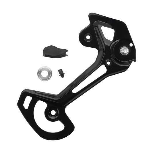 Pata exterior larga para cambio trasero de 12 velocidades SHIMANO XTR M9100 SGS — pieza sobre fondo blanco