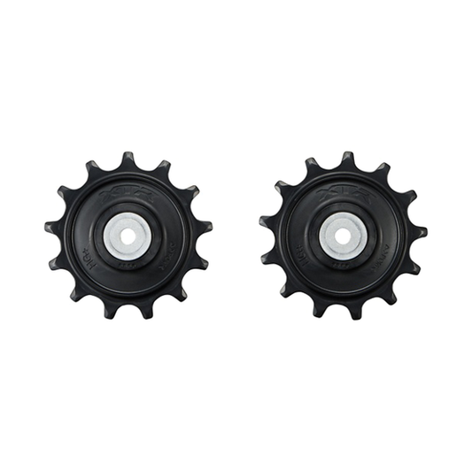 Roldanas de cambio trasero SHIMANO XTR DI2 RD-M9250 de 12 velocidades — pieza sobre fondo blanco