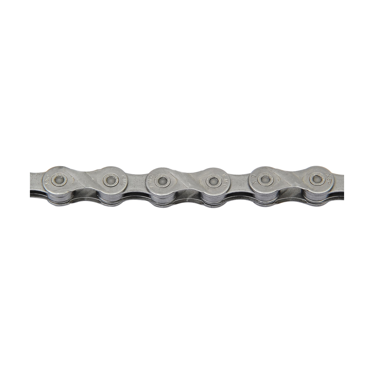 Cadena de 9 velocidades KMC X9 gris — foto del producto sobre fondo blanco