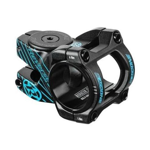 Potencia REVERSE COMPONENTS BLACK ONE D-2 negra/azul — vista principal sobre fondo blanco