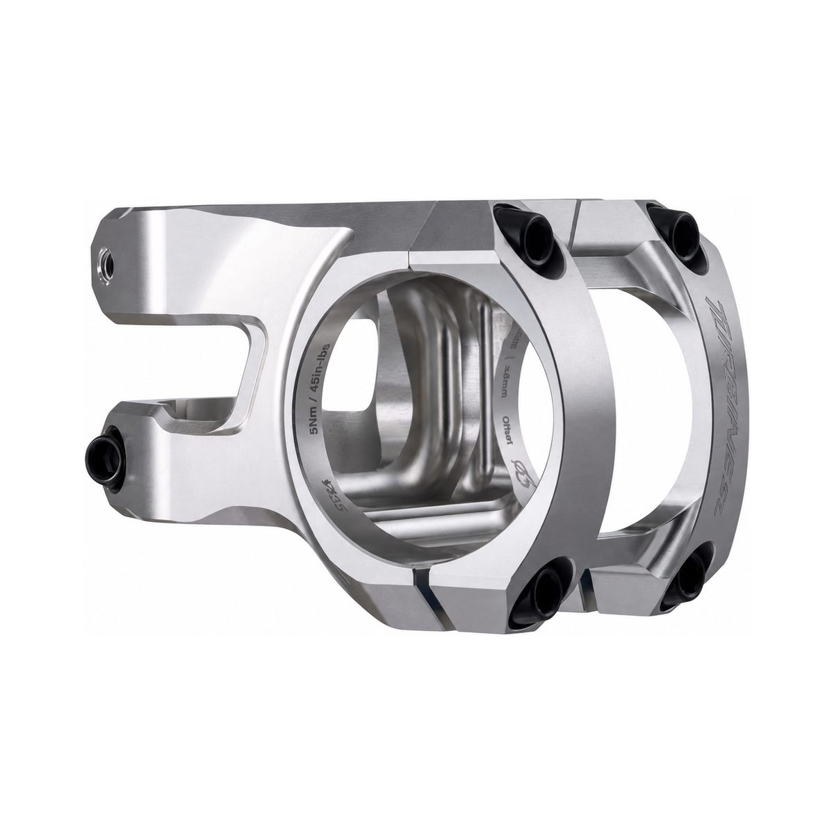 Potencia RACE FACE TURBINE SL 35 plateada — vista principal sobre fondo blanco