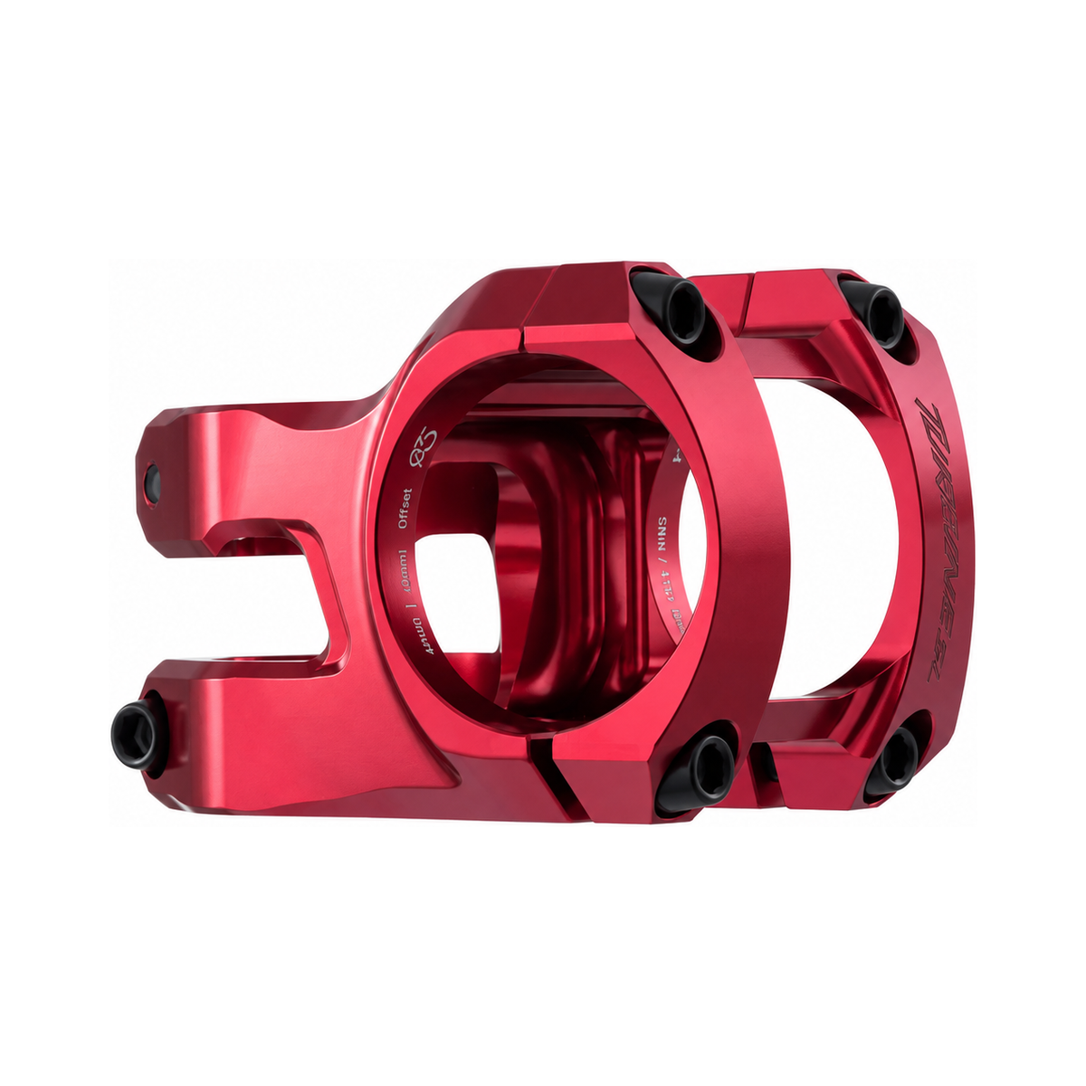 Potencia RACE FACE TURBINE SL 35 roja — vista principal sobre fondo blanco