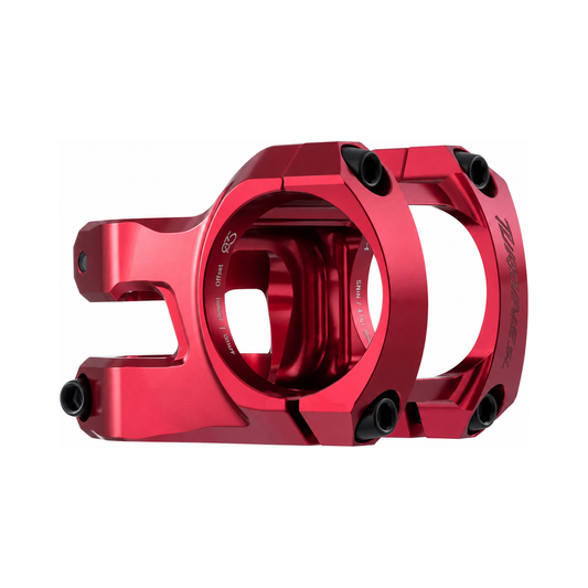 Potencia RACE FACE TURBINE SL 35 roja — vista principal sobre fondo blanco