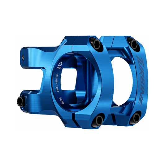 Potencia RACE FACE TURBINE 35 azul 2026 — vista principal sobre fondo blanco