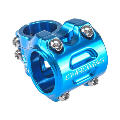 Potencia CHROMAG HIFI V2 0° azul — vista principal sobre fondo blanco
