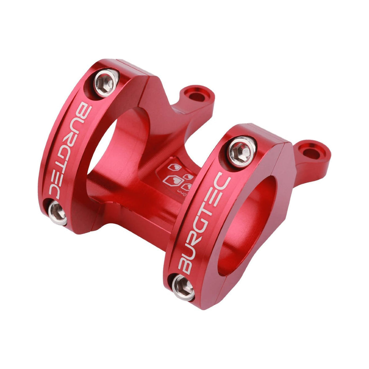 Potencia BURGTEC Direct Mount MK3 roja — vista principal sobre fondo blanco