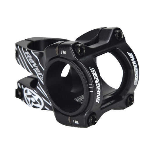 Potencia REVERSE COMPONENTS BLACK ONE D-2 negra/blanca — vista principal sobre fondo blanco