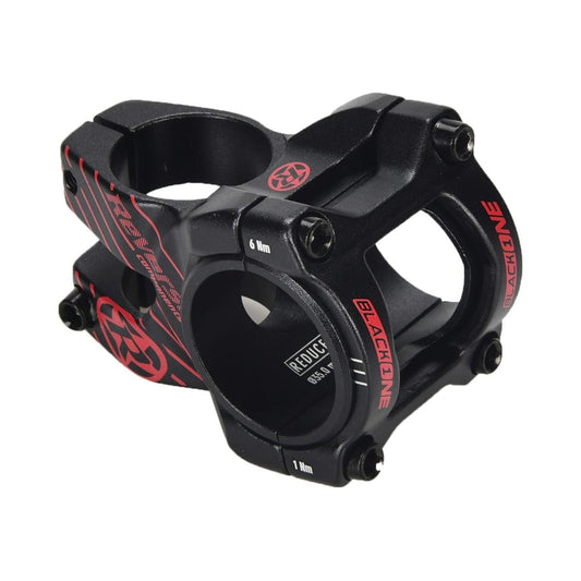 Potencia REVERSE COMPONENTS BLACK ONE D-2 negra y roja — vista principal sobre fondo blanco