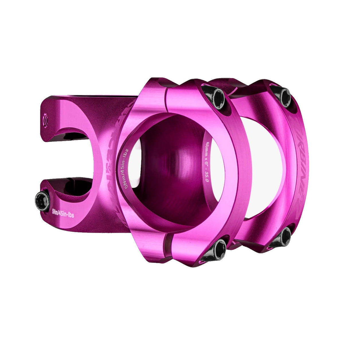 Potencia RACE FACE TURBINE R 35 violeta — vista principal sobre fondo blanco