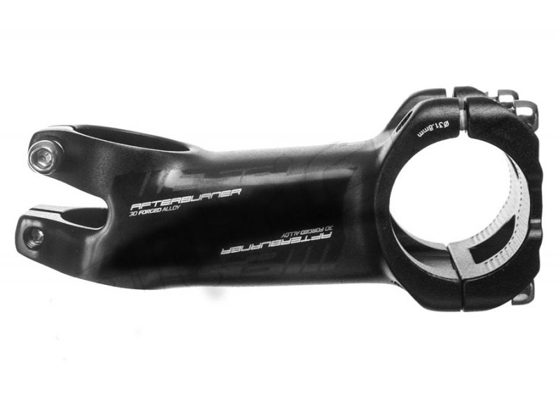 Potencia FSA AFTERBURNER de aluminio -12° negra — vista lateral derecha