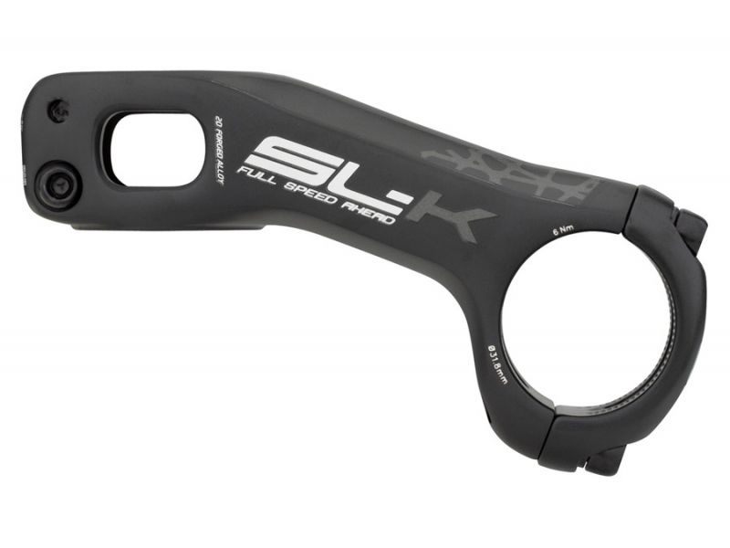 Potencia FSA SL-K de aluminio -20° gris — vista lateral