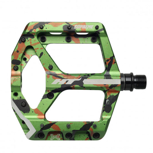 HT COMPONENTS ANS10 SUPREME Pedales planos verde camuflaje