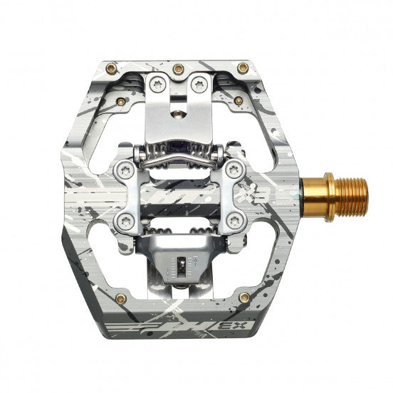 Pedales HT COMPONENTS X3 Titanium Camo Grey