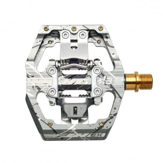 Pedales HT COMPONENTS X3 Titanium Camo Grey