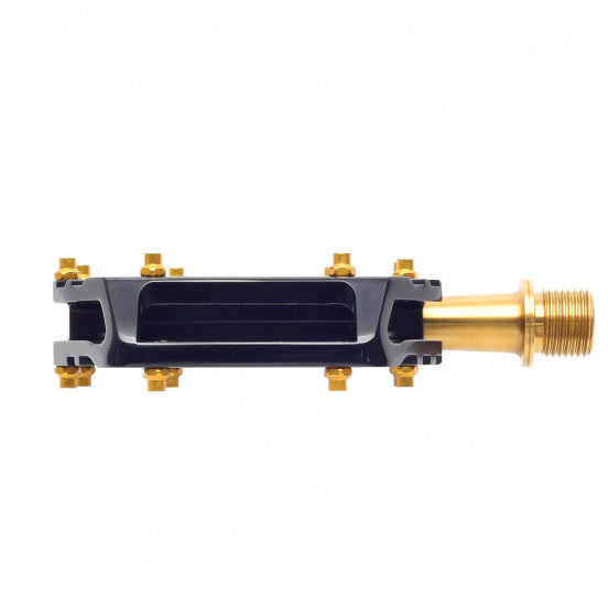 HT COMPONENTS AR09T Pedales Planos Titanio Negro