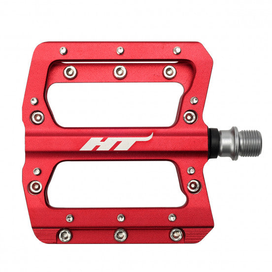 HT COMPONENTS NANO AN14A Pedales Planos Rojo