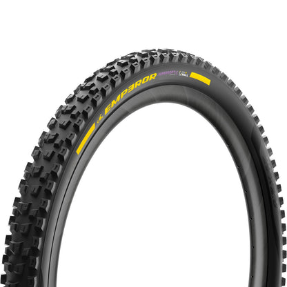 Cubierta PIRELLI SCORPION EMPEROR 29x2.50 Supersoft DH+Wall Tubeless Ready plegable negro/amarillo Team Edition