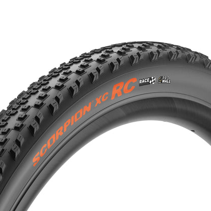 Cubierta PIRELLI SCORPION RACE XC RC ProWall 29x2.40 Tubeless Ready de aro flexible negro/naranja