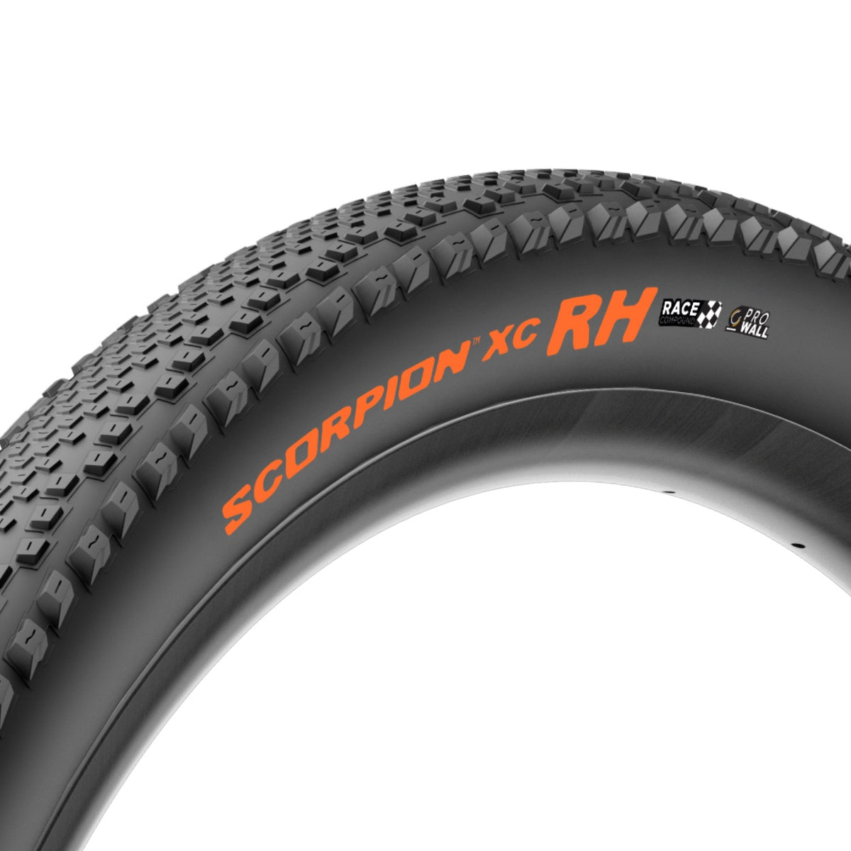 Neumático PIRELLI SCORPION RACE XC RH ProWall 29x2.40 Tubeless Ready de aro flexible negro/naranja