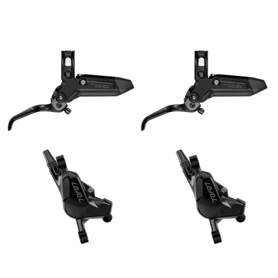 Par de frenos SRAM LEVEL SILVER STEALTH de 2 pistones Negro