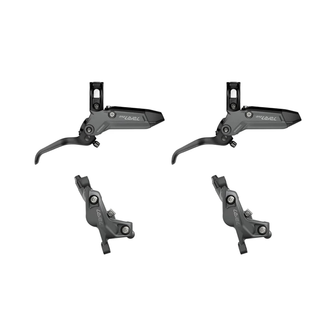 Par de frenos SRAM LEVEL BRONZE STEALTH Gris de 4 pistones