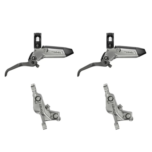 Par de frenos SRAM LEVEL ULTIMATE STEALTH de 4 pistones Silver