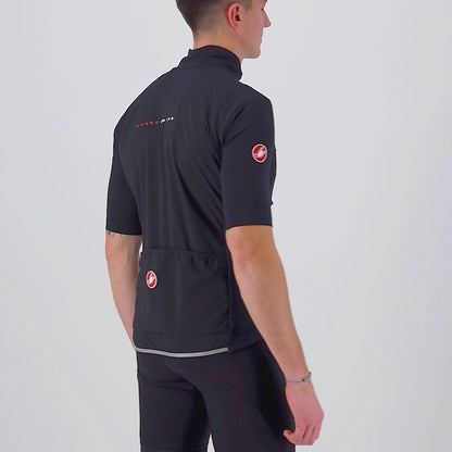 Maillot CASTELLI PERFETTO RoS 2 WIND Manga Corta Negro
