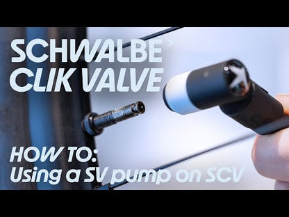 Lote de 2 Válvulas Tubeless SCHWALBE CLIK VALVE 40 mm Negro