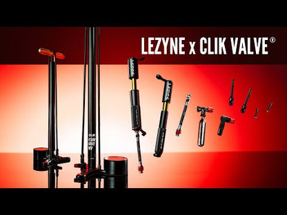 Inflador de CO2 LEZYNE CLIK DRIVE + cartucho de CO2 roscado
