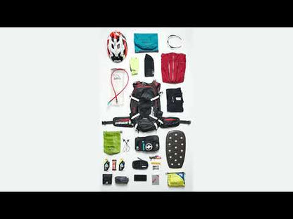 Mochila con Protección Dorsal Integrada USWE FLOW 16 L Negro/Rojo