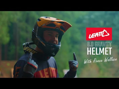 Casco MTB LEATT MTB GRAVITY 6.0 CARBON Glow Negro/Naranja