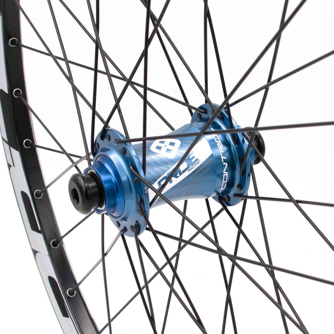 Par de Ruedas PRIDE 24" (507mm) Control V1 Disc Ejes 20/10mm Azul