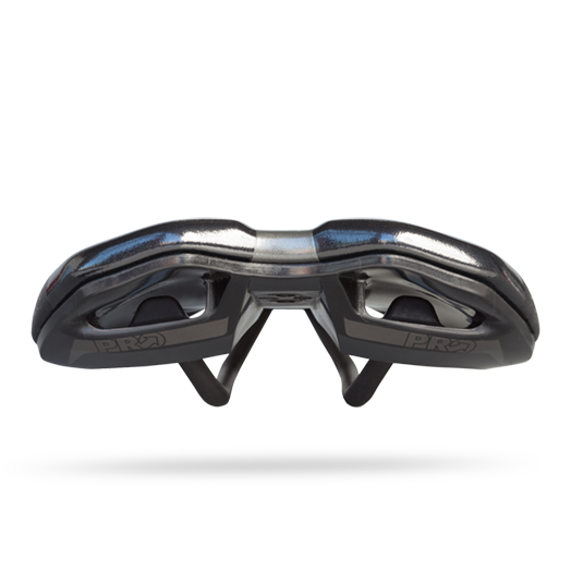 Sillín PRO GRIFFON GEL 152mm Raíles de acero inoxidable Negro