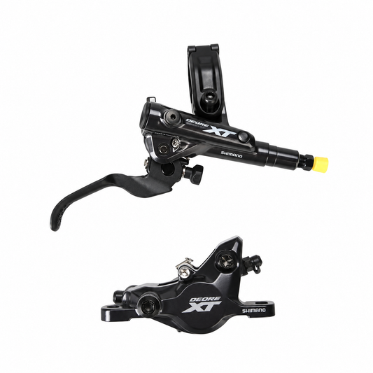 Freno SHIMANO XT M8100 J-Kit — maneta y pinza sobre fondo blanco