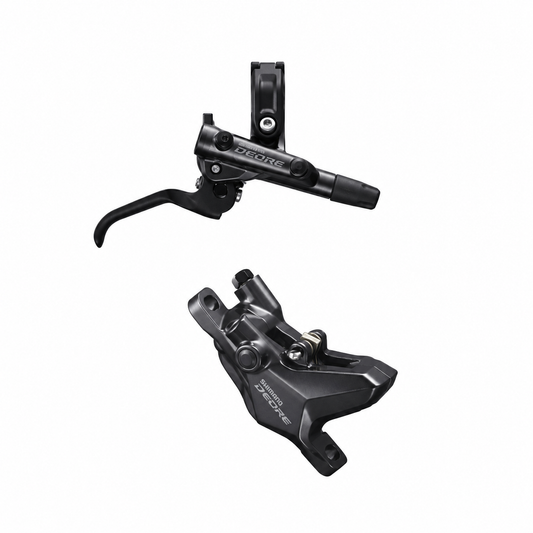 Freno SHIMANO DEORE M6100 J-KIT — maneta y pinza sobre fondo blanco