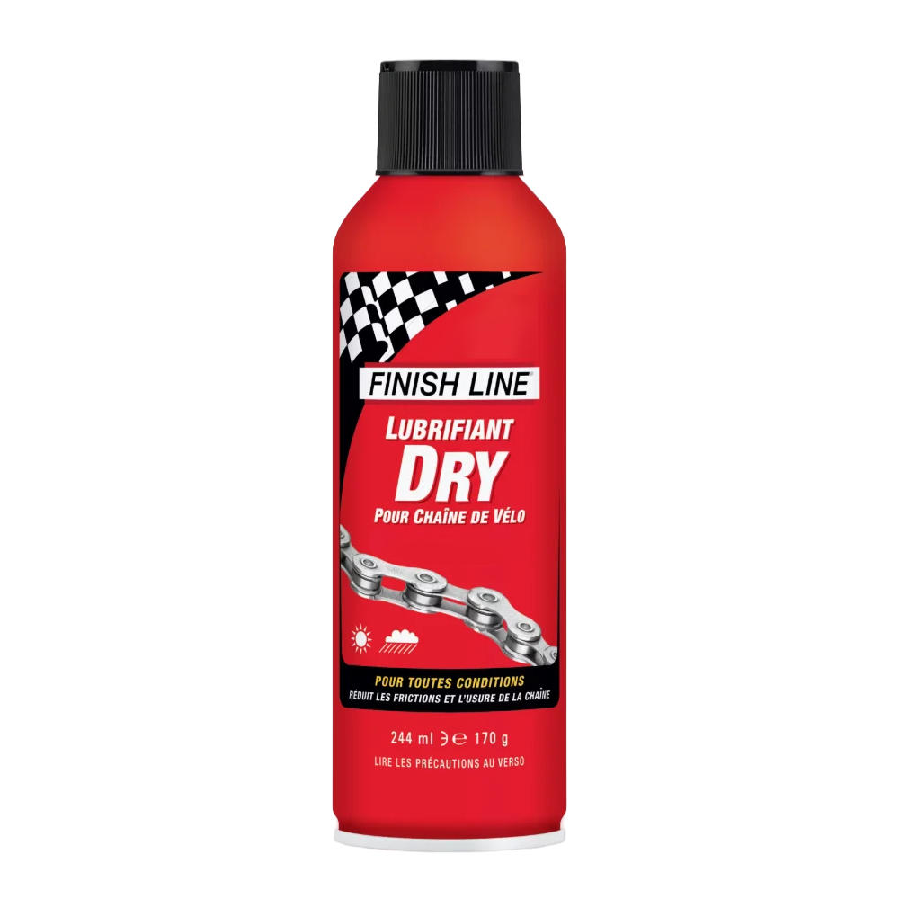 Lubricante para Cadena FINISH LINE DRY LUBE Teflon - Todas las Condiciones – Aerosol (244ml)