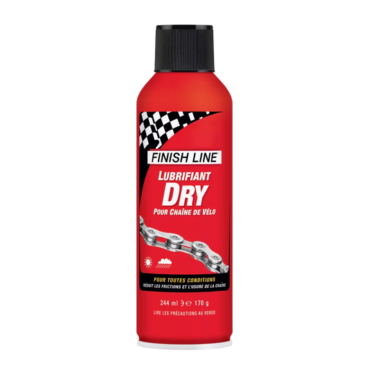 Lubricante para Cadena FINISH LINE DRY LUBE Teflon - Todas las Condiciones – Aerosol (244ml)
