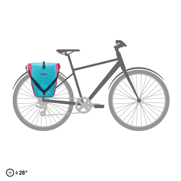Bolsa portaequipajes ORTLIEB BACK ROLLER CYBER 20 L Azul/Rosa