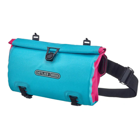 Bolsa de manillar ORTLIEB VELO SLING CYBER 3 L Ciber Azul/Rosa