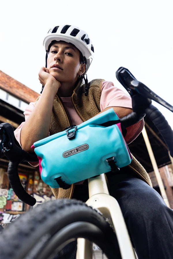 Bolsa de manillar ORTLIEB VELO SLING 3 L Cyber Azul/Rosa