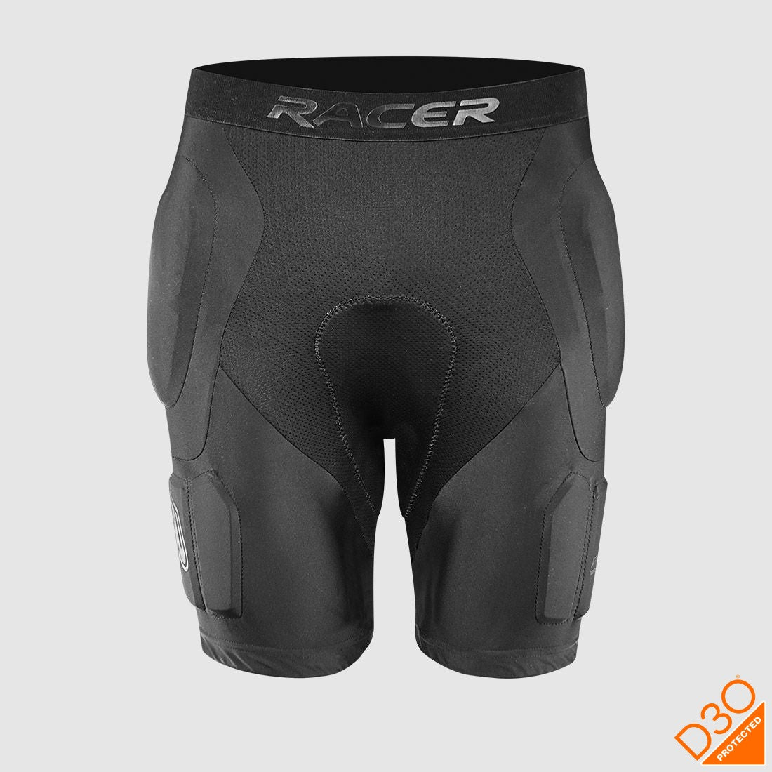 Pantalón corto de protección RACER D3O negro