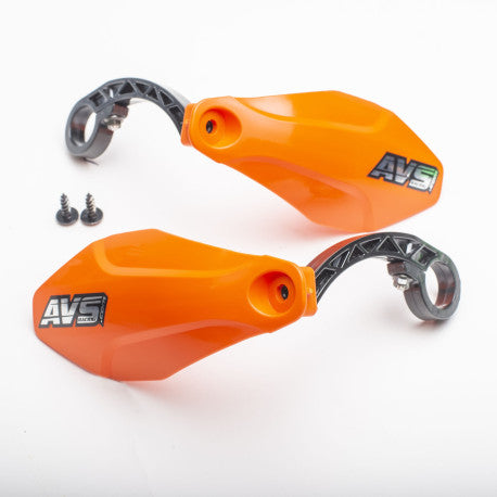 AVS BASIC Guardamanos Pestaña Plástico Naranja Fluo